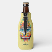 Rafraichisseur De Bouteilles Nom personnalisé Hippie Van (Bouteille Dos)