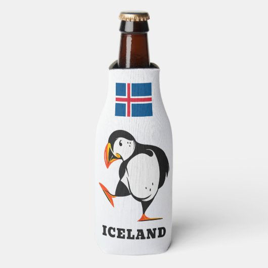 Rafraichisseur De Bouteilles Nom personnalisé Islande (Bottle Devant)