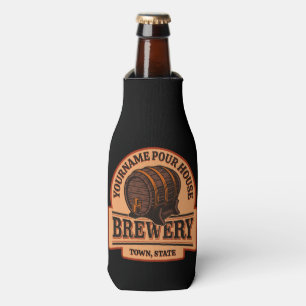 Rafraichisseur De Bouteilles NOM PERSONNALISÉ Old Oak Barrel Beer Keg Brasserie