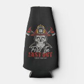 Rafraichisseur De Bouteilles Nom Personnalisé Pompier D'Abord En Dernier Feu De (Devant)