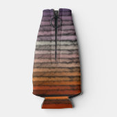 Rafraichisseur De Bouteilles Nuances D'Aquarelle Salée Orange Et Violet (Dos)