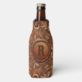 Rafraichisseur De Bouteilles Occidental Outils en cuir Impression personnalisée (Bottle Devant)