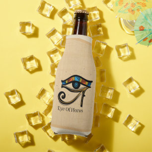 Rafraichisseur De Bouteilles OEil de Horus sur papyrus, hiéroglyphes égyptiens