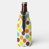 Rafraichisseur De Bouteilles Orange, Jaune, Brown, Points Bleus (Bouteille Dos)