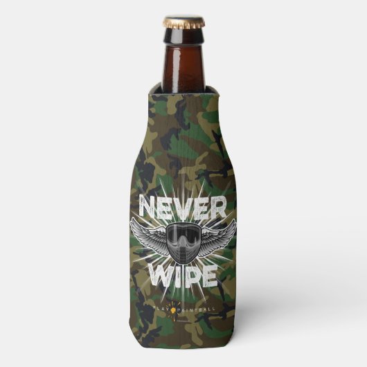 Rafraichisseur De Bouteilles Paintball Never Wipe (camo) (Bottle Devant)