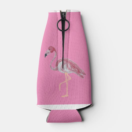 Rafraichisseur De Bouteilles Palm Tree Flamant rose rose Flamants roses Can (Dos)
