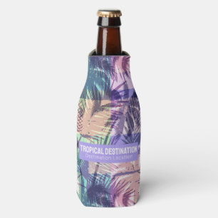 Rafraichisseur De Bouteilles Palm Trees Motif texte personnalisé