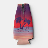 Rafraichisseur De Bouteilles Palmiers de plage Rouge violet (Dos)