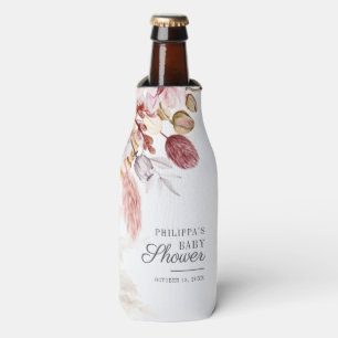 Rafraichisseur De Bouteilles Pampas Baby shower en terre cuite de palmiers séch