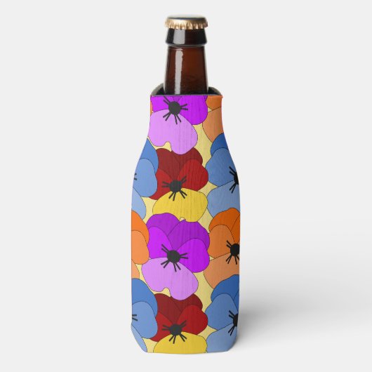 Rafraichisseur De Bouteilles Pansy Collage (Bottle Devant)