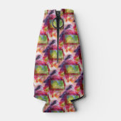 Rafraichisseur De Bouteilles Papier peint vert Abstrait, rouge (Dos)