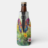 Rafraichisseur De Bouteilles Papillon Bleu Orange ailes (Bouteille Dos)