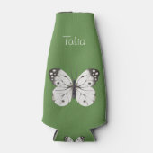 Rafraichisseur De Bouteilles Papillon d'aquarelle noir et blanc (Devant)