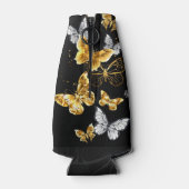 Rafraichisseur De Bouteilles Papillons blancs et dorés (Dos)