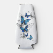 Rafraichisseur De Bouteilles Papillons volants bleus Morpho (Devant)