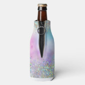 Rafraichisseur De Bouteilles Parties scintillant holographique Rainbow Pastels  (Bouteille Dos)