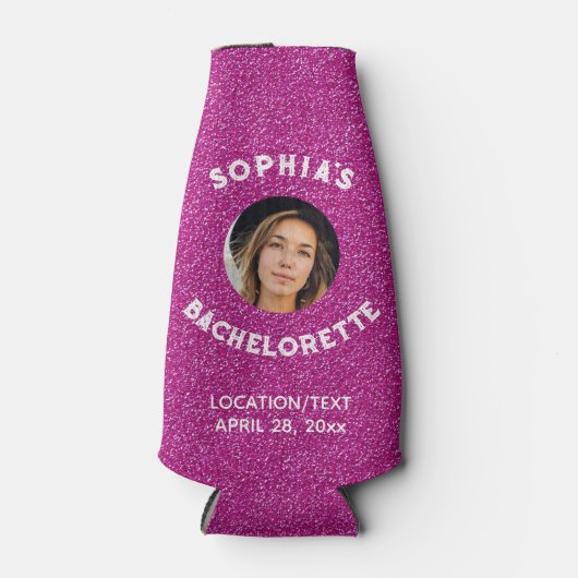 Rafraichisseur De Bouteilles Parties scintillant rose Bacherolette Party Favori (Devant)