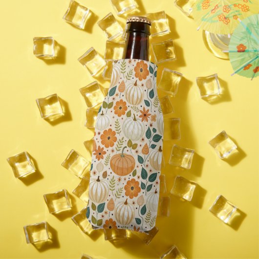 Rafraichisseur De Bouteilles Pattern Vintage pumpkin Groovy (Été in situ)