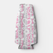 Rafraichisseur De Bouteilles Pattern with Hearts and Flowers (Devant)