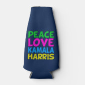 Rafraichisseur De Bouteilles Peace Love Kamala Harris Cute Blue (Devant)