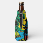 Rafraichisseur De Bouteilles Pêcheur sur Riverbank (Bouteille Dos)