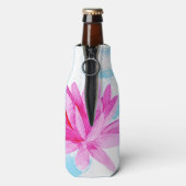 Rafraichisseur De Bouteilles Peinture d'aquarelle rose Lotus (Bouteille Dos)