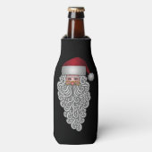 Rafraichisseur De Bouteilles Père Noël festive à la barbe bouclée (Bottle Devant)