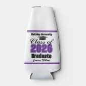 Rafraichisseur De Bouteilles Personalized Purple Class of 2026 Graduation Party (Devant)