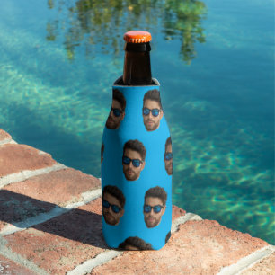 Rafraichisseur De Bouteilles Personnalisé Visage Anniversaire Favoris Bachelor