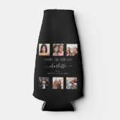 Rafraichisseur De Bouteilles Photo d'anniversaire noir blanc amis (Devant)