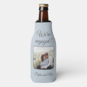 Rafraichisseur De Bouteilles Photo Soft Blue Engagement Party Nous sommes engag (Bottle Devant)
