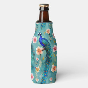 Rafraichisseur De Bouteilles Pic Vibrant Avec Plumes Et Florales Luxuriantes
