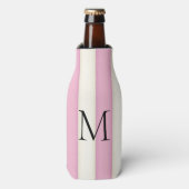 Rafraichisseur De Bouteilles Pink & Antique White Stripes Monogramme (Bottle Devant)
