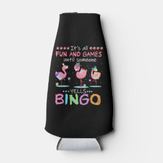 Rafraichisseur De Bouteilles Pink Flamingo Bingo Funny Venin Art