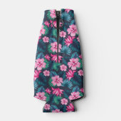 Rafraichisseur De Bouteilles Pink Flowers with Green Leaves Partern-79066 (Dos)