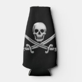 Rafraichisseur De Bouteilles Pirate Crâne et os croisés des épées (Devant)
