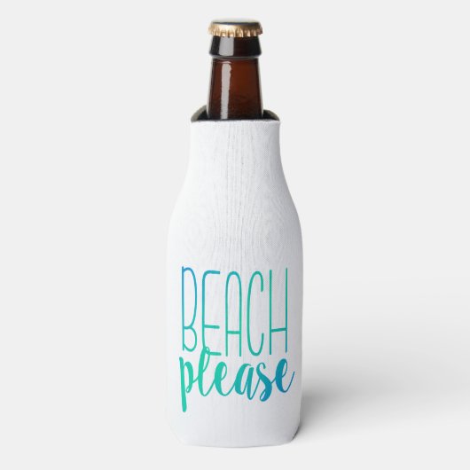 Rafraichisseur De Bouteilles Plage | Turquoise Ombre (Bottle Devant)