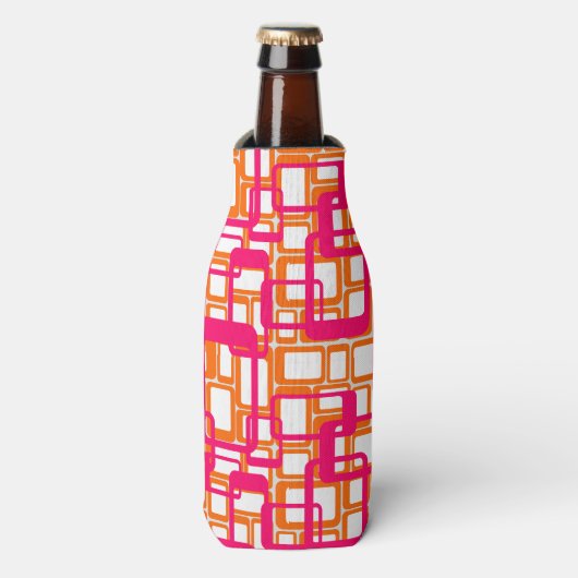 Rafraichisseur De Bouteilles Plus Ouvert Rectangles Modernes Du Milieu Du Siècl (Bottle Devant)