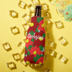 Rafraichisseur De Bouteilles Poinsettias de Noël