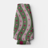 Rafraichisseur De Bouteilles Pointe de Polka rose magenta au printemps (Devant)