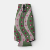 Rafraichisseur De Bouteilles Pointe de Polka rose magenta au printemps (Dos)