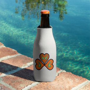 Rafraichisseur De Bouteilles Poissons-anges jumeaux - 3 cœurs rouges à bordure
