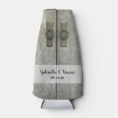 Rafraichisseur De Bouteilles Portes à double grange Mariage campagnard Faveurs (Devant)