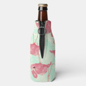 Rafraichisseur De Bouteilles Preppy Chic Elegant Pink Flamingo Motif (Bouteille Dos)