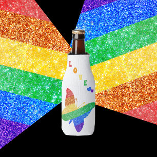 Rafraichisseur De Bouteilles Pride LGBTQA+ papillon arc-en-ciel