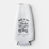 Rafraichisseur De Bouteilles Professeur retraité Chef de l'école Retraite sur m (Devant)