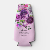 Rafraichisseur De Bouteilles Purple Floral Wedding (Devant)