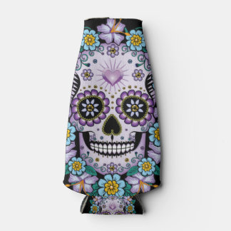 Rafraichisseur De Bouteilles Purple Sugar Skull