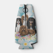 Rafraichisseur De Bouteilles Quatre Espagnols Cavalier Roi Charles en Fleurs (Dos)