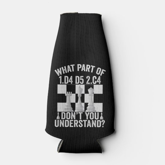 Rafraichisseur De Bouteilles Quelle partie de 1.d4 d5 2.c4 Ne comprenez pas (Devant)